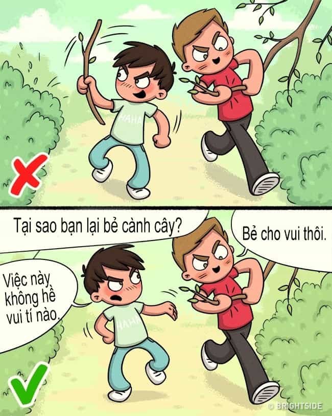 Dạy con bảo vệ môi trường