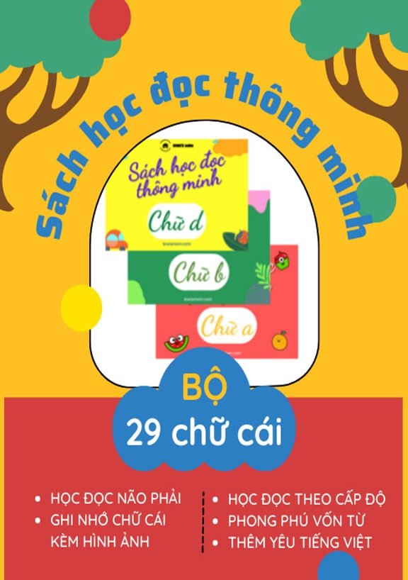 Sách học đọc thông minh - Bộ 29 chữ cái